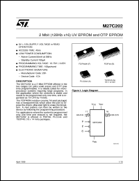 datasheet for M27C202 by SGS-Thomson Microelectronics