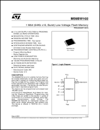 datasheet for M59BW102 by SGS-Thomson Microelectronics