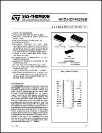 datasheet for HCF40208B by SGS-Thomson Microelectronics