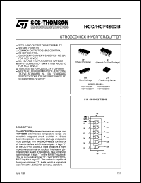 datasheet for HCF4502B by SGS-Thomson Microelectronics