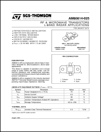 datasheet for AM80814-025 by SGS-Thomson Microelectronics