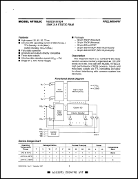 datasheet for V62C5181024L-45V by Mosel Vitelic