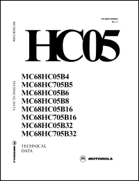 datasheet for MC68HC705B32VFN by Motorola