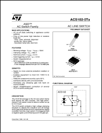 datasheet for ACS102-5T1 by SGS-Thomson Microelectronics