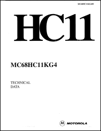 datasheet for MC68HC11KG4CPU4 by Motorola