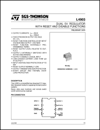 datasheet for L4903 by SGS-Thomson Microelectronics