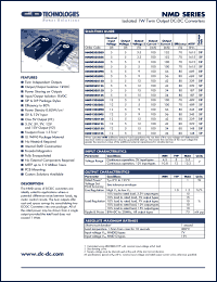 datasheet for NMD050503S by 