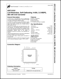 datasheet for ADC14161CIVT by 