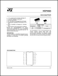 datasheet for HCF4503 by SGS-Thomson Microelectronics