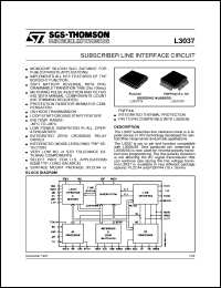 datasheet for L3037FN by SGS-Thomson Microelectronics