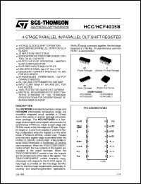 datasheet for HCF4035B by SGS-Thomson Microelectronics