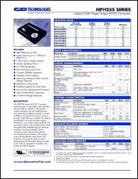 datasheet for NPH25S4805Ei by 