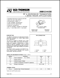 datasheet for AM81214-030 by SGS-Thomson Microelectronics