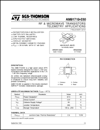 datasheet for AM81719-030 by SGS-Thomson Microelectronics