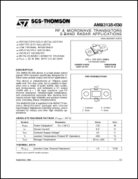 datasheet for AM83135-030 by SGS-Thomson Microelectronics