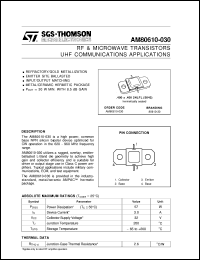 datasheet for AM80610-030 by SGS-Thomson Microelectronics