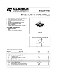 datasheet for ESM2030DV by SGS-Thomson Microelectronics