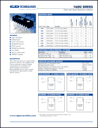 datasheet for 1601 by 
