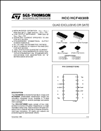 datasheet for HCF4030B by SGS-Thomson Microelectronics