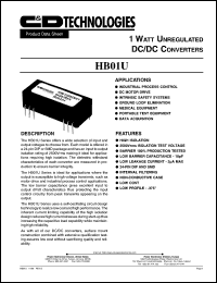 datasheet for HB01U05S05Y by 