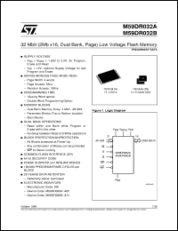 datasheet for M59DR032 by SGS-Thomson Microelectronics