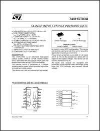 datasheet for 74VHCT03A by SGS-Thomson Microelectronics
