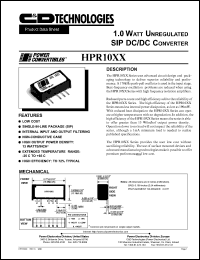 datasheet for HPR1004H by 