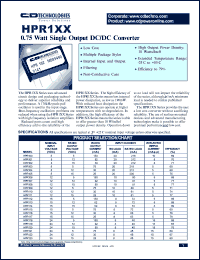 datasheet for HPR109W by 