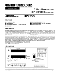 datasheet for HPR711H by 