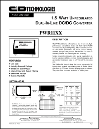 datasheet for PWR1121 by 