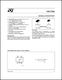 datasheet for 74V1T04 by SGS-Thomson Microelectronics