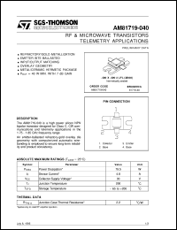datasheet for AM81719-040 by SGS-Thomson Microelectronics