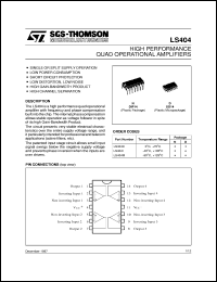 datasheet for LS404C by SGS-Thomson Microelectronics