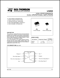 datasheet for LS204C by SGS-Thomson Microelectronics