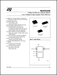 datasheet for M29W040B55K1 by SGS-Thomson Microelectronics