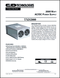 datasheet for TXD2000MCFFLLNH by 