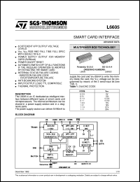 datasheet for L6605 by SGS-Thomson Microelectronics