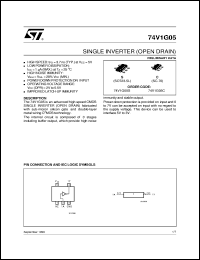 datasheet for 74V1G05 by SGS-Thomson Microelectronics