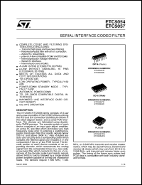 datasheet for ETC5054D by SGS-Thomson Microelectronics