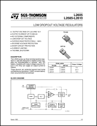 datasheet for L2605V by SGS-Thomson Microelectronics
