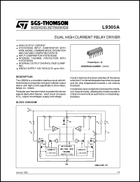 datasheet for L9305A by SGS-Thomson Microelectronics
