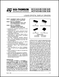 datasheet for HCF4054B by SGS-Thomson Microelectronics