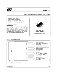 datasheet for STV5111 by SGS-Thomson Microelectronics