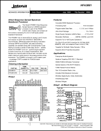 datasheet for HFA3861IV by Intersil Corporation