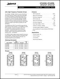 datasheet for HFA3128B by Intersil Corporation