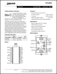 datasheet for HFA3624IA96 by Intersil Corporation