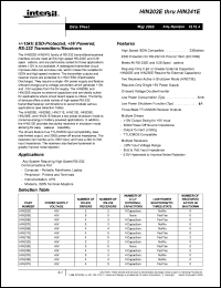 datasheet for HIN237ECB-T by Intersil Corporation