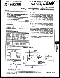 datasheet for CA0555M by Harris Semiconductor