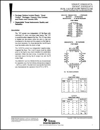 datasheet for SN54LS107AFK by Texas Instruments