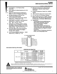 datasheet for CD4066BPW by Texas Instruments